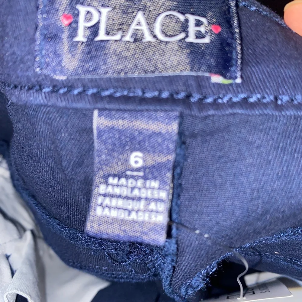 Girls The Children's Place Navy Blue Uniform Pants Size 6 NWT